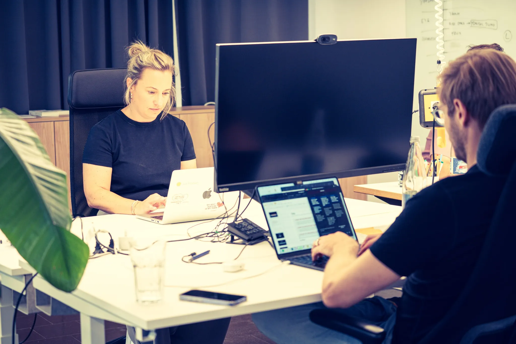 Rebels working alongside a client team