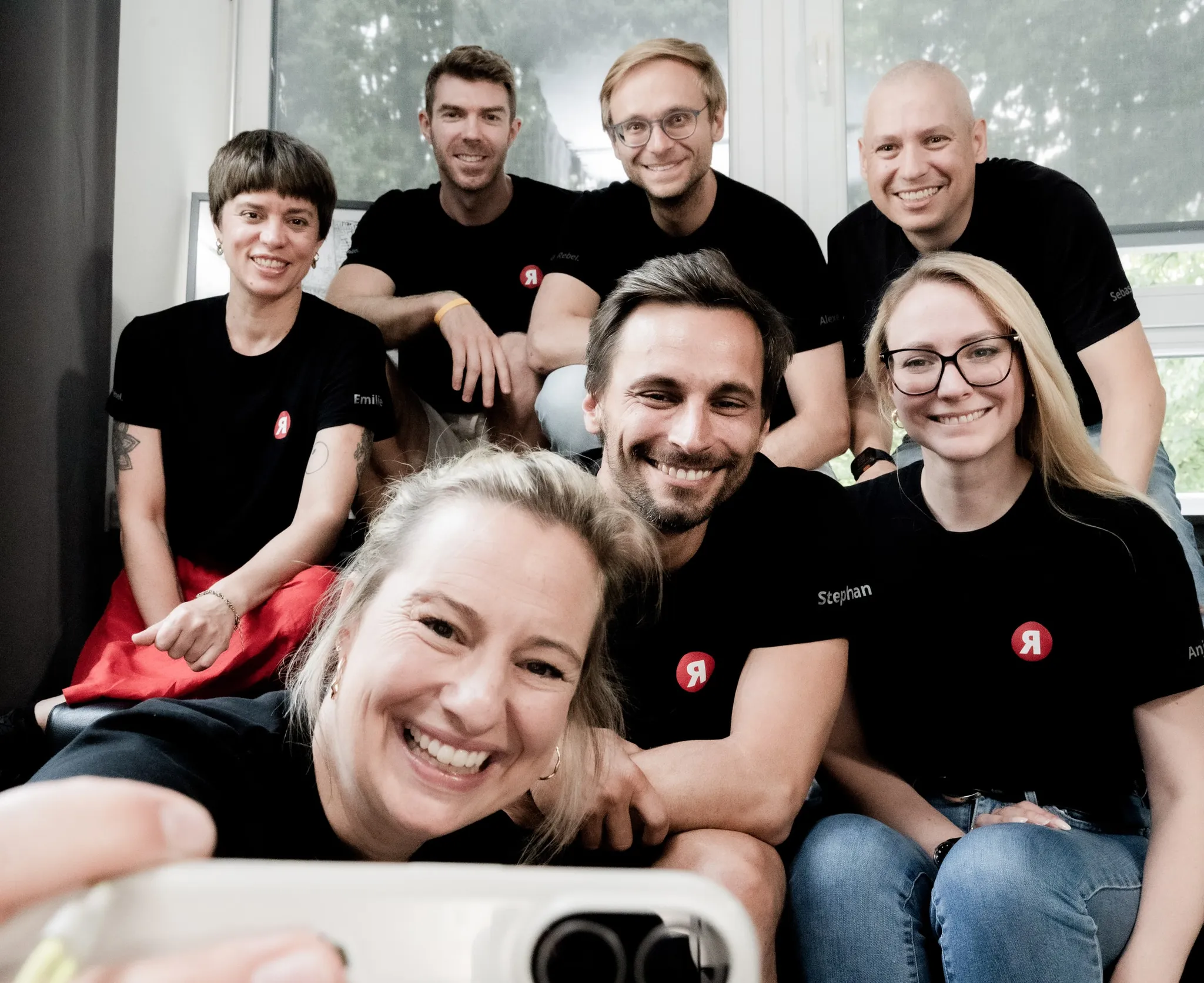 The Value Rebels team taking a selfie